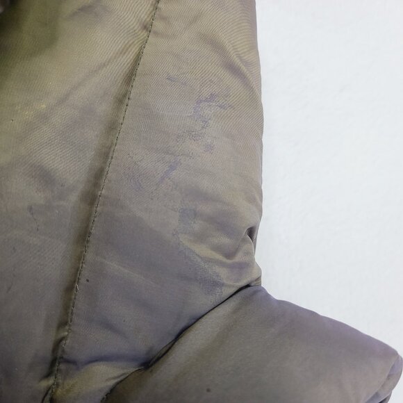 Zara Women's Radiation Green Mock Neck Goose Down Winter Puffer Jacket Size L - Picture 8 of 10